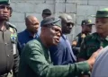 Drama in Abuja as Wike, soldiers exchange words over land ownership