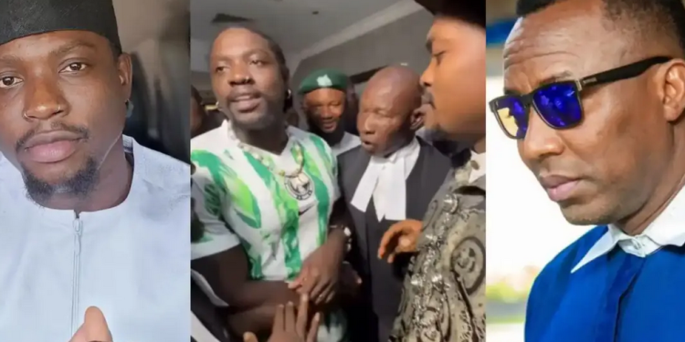 ‘It’s not about you anymore, it’s about Sowore’: VeryDarkMan shakes hands with Blord in court in an intense video (Watch)