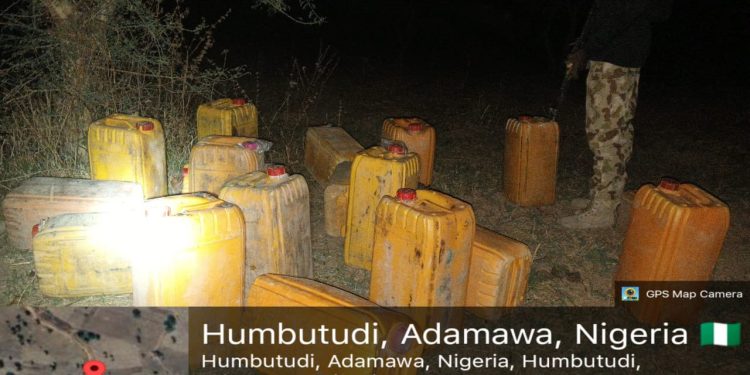 Troops Intercept 23 Jerrycans of Smuggled Fuel in Adamawa