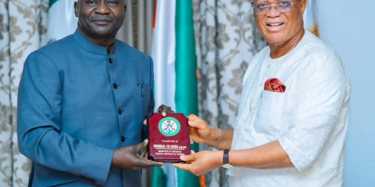 Governor Umo Eno Hosts Defence Minister, Reaffirms Commitment to Security in Akwa Ibom