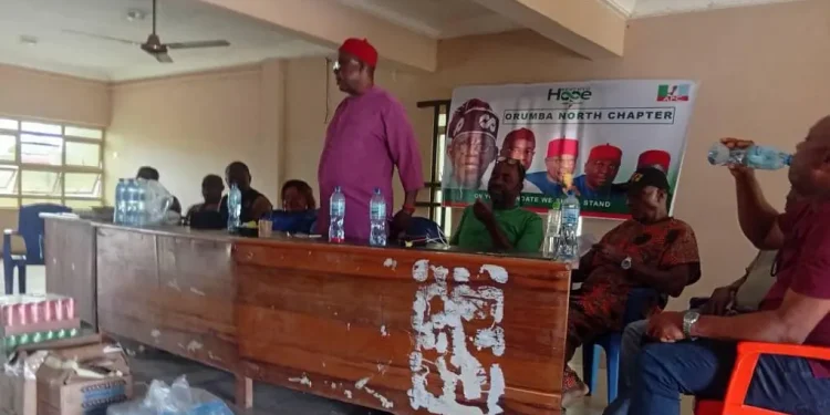 Ugboaja Inaugurates Renewed Hope Ambassadors in Orumba North, Rallies Support for Tinubu’s Re-election