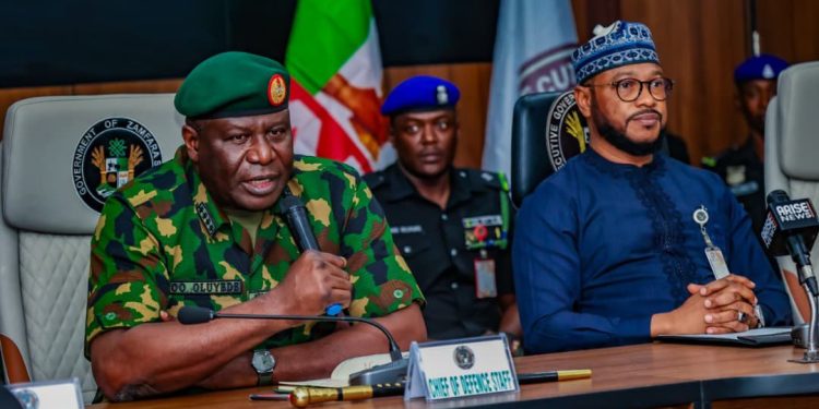 Gov Dauda Lawal Hosts Chief of Defence Staff, Reaffirms Commitment To Security in Zamfara