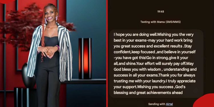 Egerton University student leaks touching text from mama fua ahead of exams