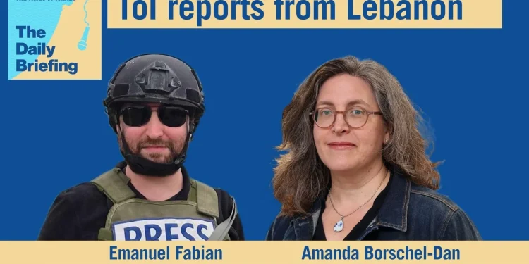 Daily Briefing Apr. 20 – ToI reports from new Lebanon ‘forward defense area’