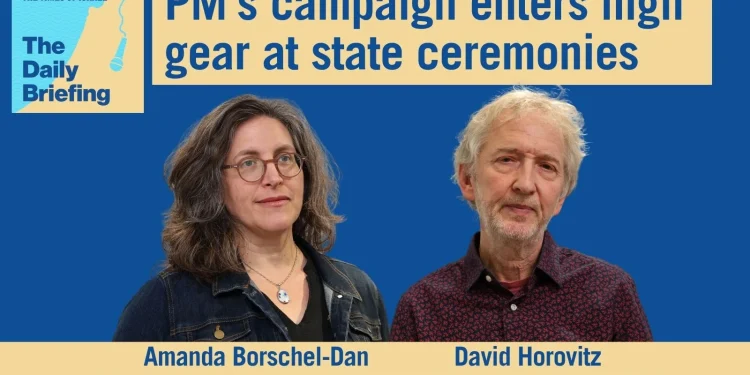 Daily Briefing April 23 – Netanyahu’s campaign enters high gear at state ceremonies