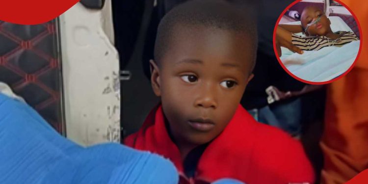 Viral Kwa Mbae boy emotionally reunites with ailing brother during transfer to KU Hospital.