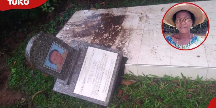 Nairobi man heartbroken after unknown individual destroys sister’s grave at night