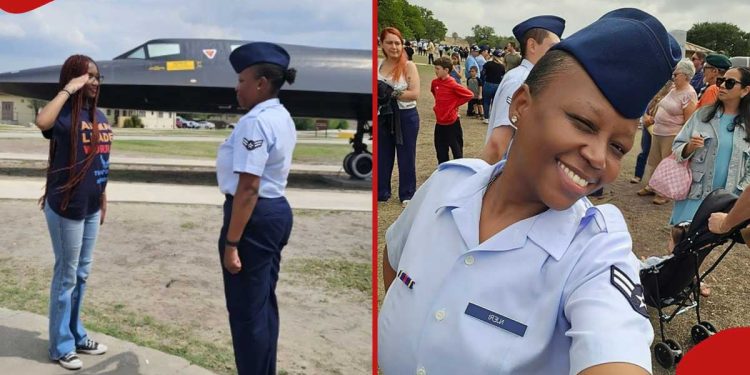 US-based Kenyan lady living overjoyed after becoming US Airman: "I believed inawezekana"