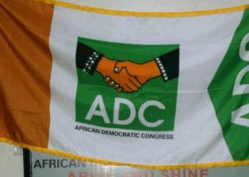 ADC supporters protest at INEC office, demand recognition of Mark
