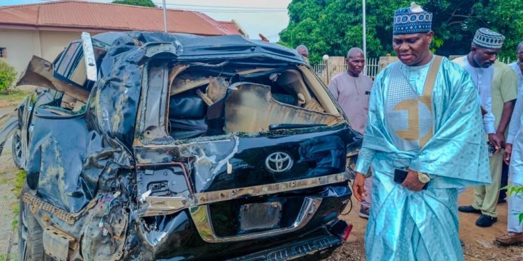 Nasarawa Deputy Speaker Involved in Road Accident, Vehicle Damaged