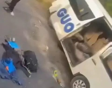 VIDEO: Gunmen attack GUO bus in Edo, kill driver, abduct passengers