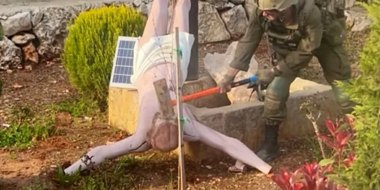 IDF says image of soldier destroying Jesus statue in Lebanon is real, vows action