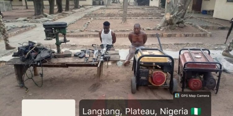Army raids illegal arms factory in Plateau, arrests suspects