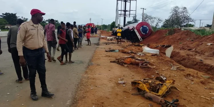 Tanker kills tricycle rider in Anambra accident