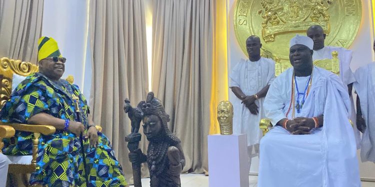 Ooni Hosts Gov. Adeleke, Urges Faster Completion Of Ongoing Projects In Ile-Ife 
