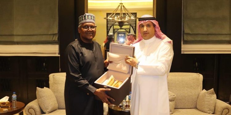 Saudi ambassador, Dangote meet to deepen economic cooperation, partnership