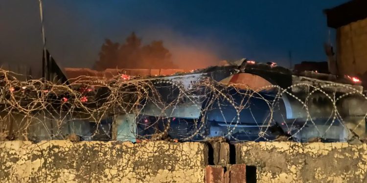 BREAKING: Fire razes bungalow in Lugbe