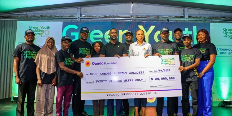 Oando Foundation funds 10 youths to drive Nigeria’s green economy