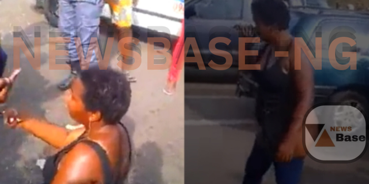 VIDEO: Chaos in Lagos as Missing Congolese Businesswoman Found Dancing N@ked on Expressway