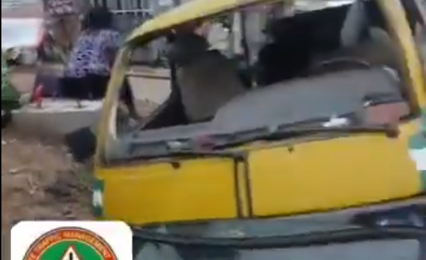 Four injured as bus crashes into ditch in Lagos