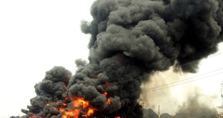 JUST IN: Two Dead, Three Injured as Explosion Rocks Petrol Station in Plateau