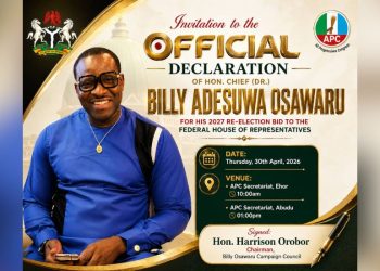 Billy Osawaru Lunches Re-Election Bid