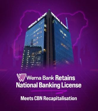 Wema Bank meets CBN’s recapitalisation, retains national bank status