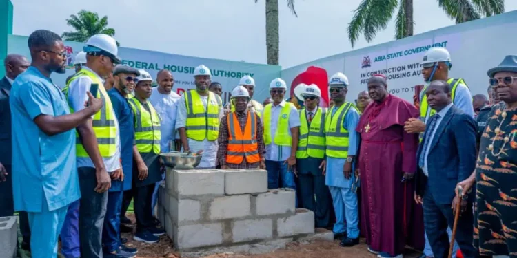 Otti flags off 1,200 FHA homes in Umuahia, hails Tinubu’s Renewed Hope Agenda