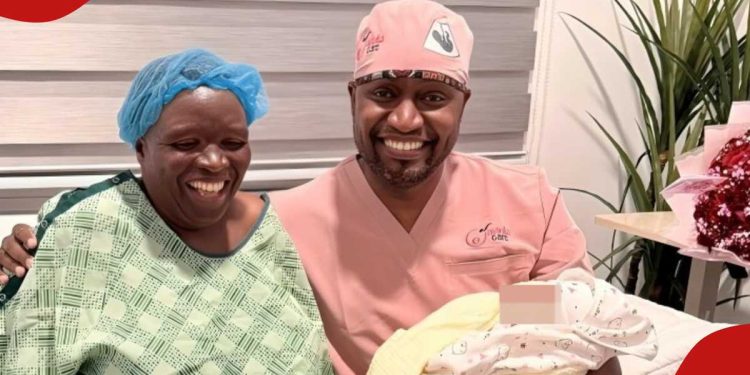 Emotional moment as woman welcomes first child at 64, shares delight