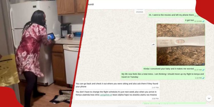 Kenyan woman vandalising house in US leaks chats with US-based boyfriend, says what happened