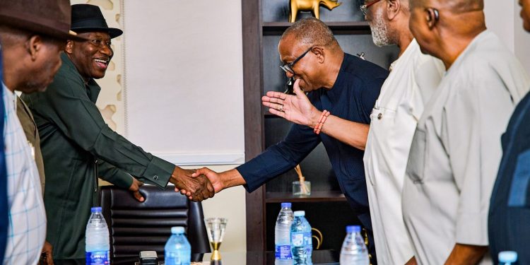 Peter Obi Meets Goodluck Jonathan in High-Stakes Talks on Nigeria’s Future”