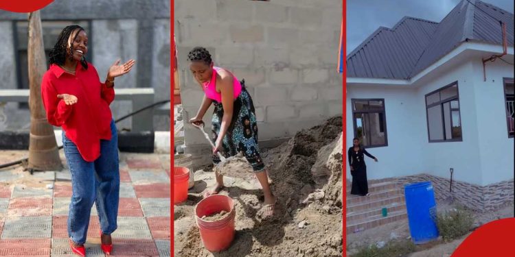 Lady overjoyed after completing beautiful bungalow, shares journey in viral video