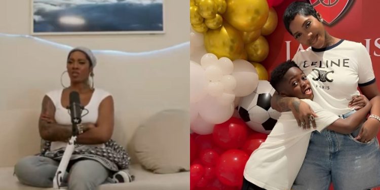 “You Deserve a Husband”- Tiwa Savage Reveals Sweet Moment With Son Jamil Over “Baby Daddy” Joke