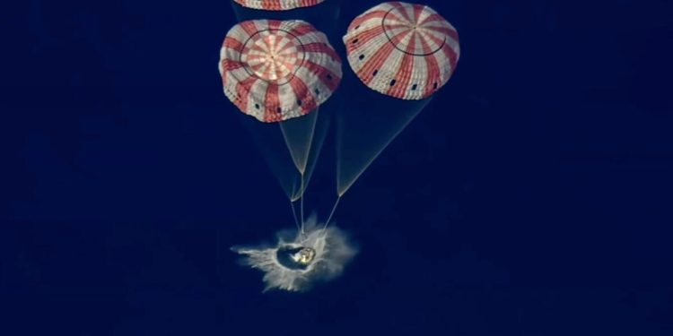 Artemis II crew safely splash down after historic moon mission