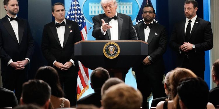 Trump was set to ‘let it rip’ with the press. Then came shots, chaos and a call for unity