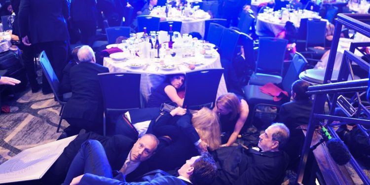 We were there: Hearing gunfire and ducking for cover at the D.C. gala shooting